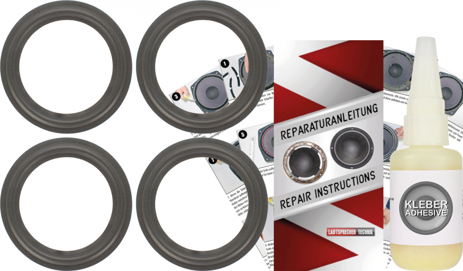 Magnat PROJECT 6.1 Speaker Surround Re-Foam Repair Kit - 4 Pieces Surrounds